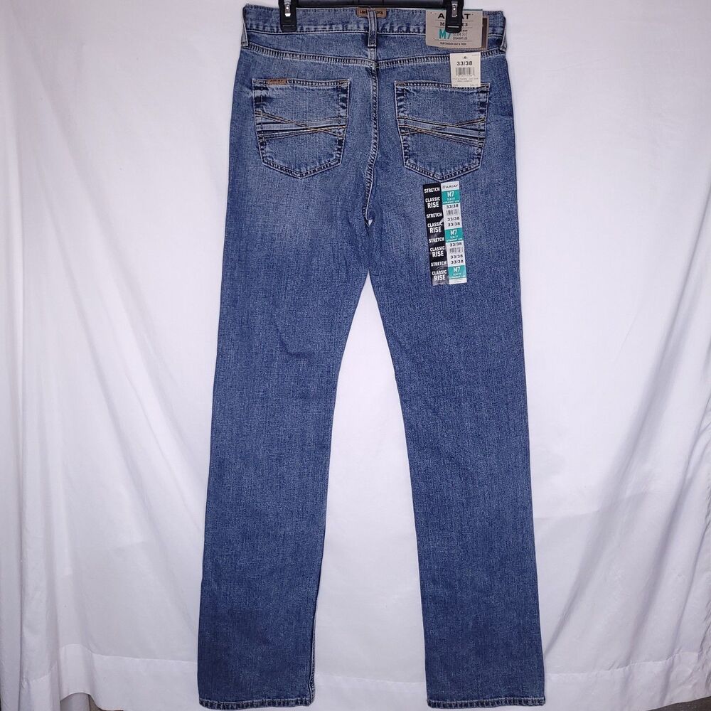 Ariat M7 Jeans Mens 33x38 Slim Fit Straight Leg Classic Rise NWT